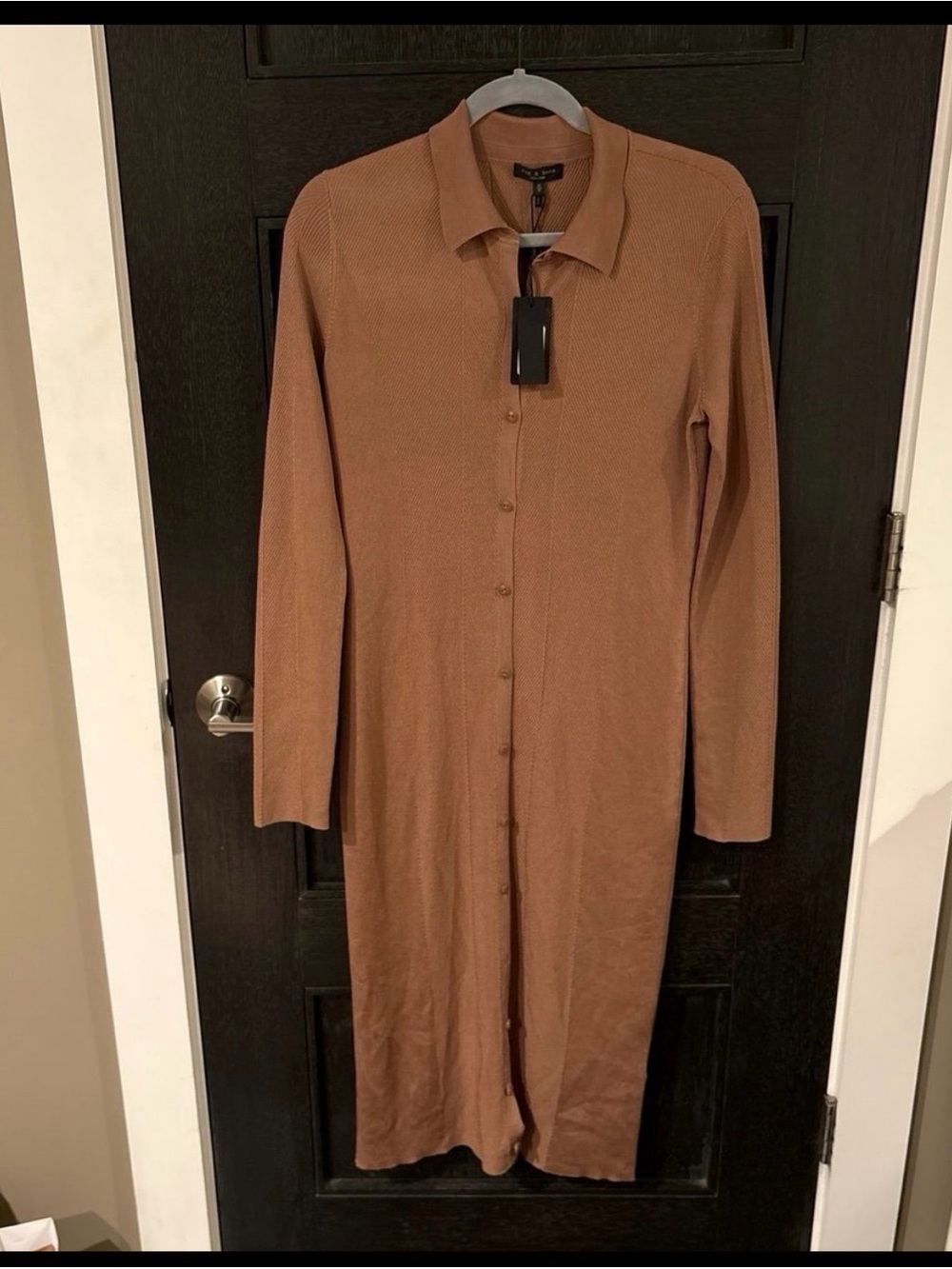 Rag & bone Pacey button down dress khaki NWT M - Picture 2 of 11